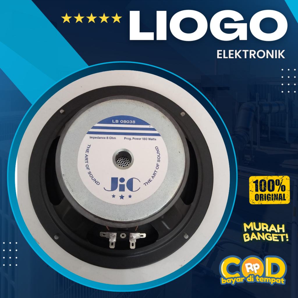 Speaker JIC 8 Inch JIC LB 08038 JIC Woofer 8 Inch LB 08038