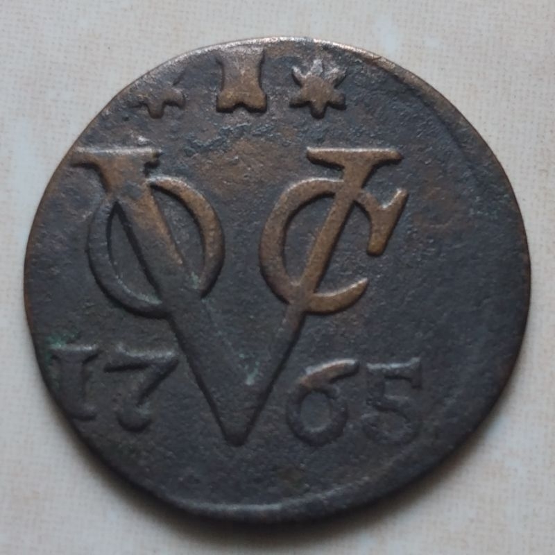 Koin Kuno 1 Doit VOC 1765 Zeeland - YN774