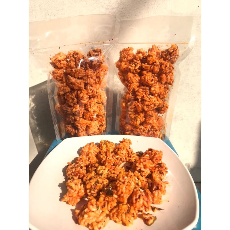 

Rengginang mbul Chili oil daun jeruk