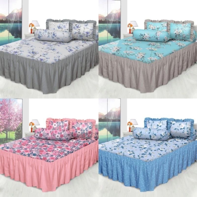 SPREI MY LOVE RUMBAI Ukuran 180x200cmTinggi Sprei 30cm
