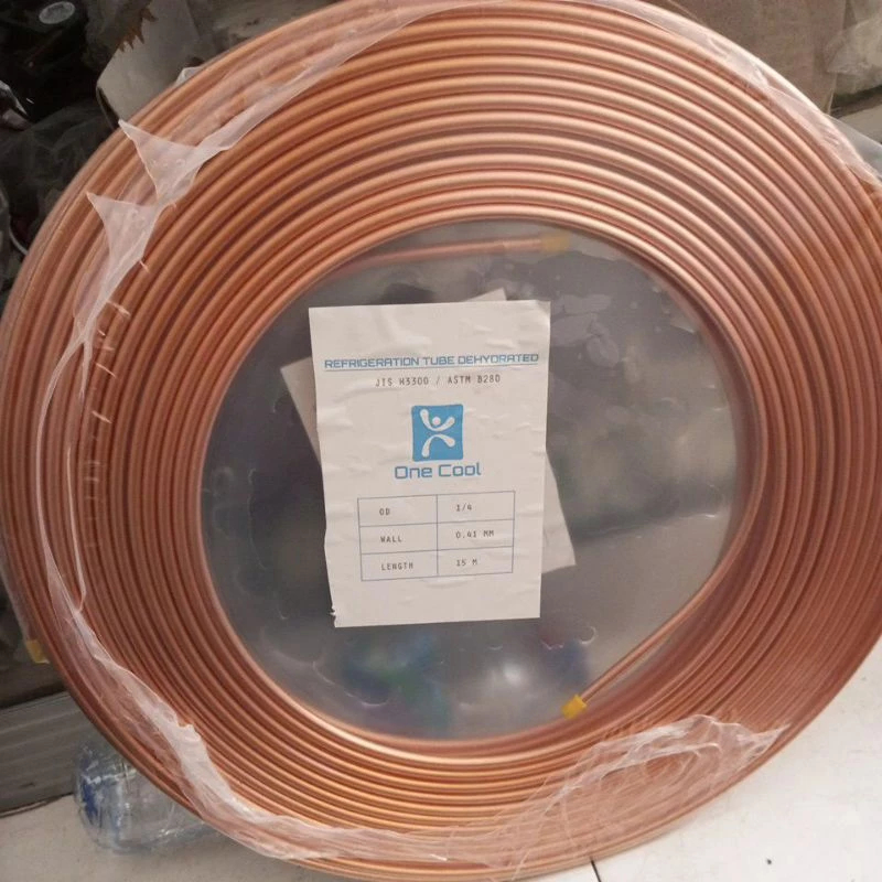 PIPA TEMBAGA 1/4 AC JUAL PER ROLL (15 meter)