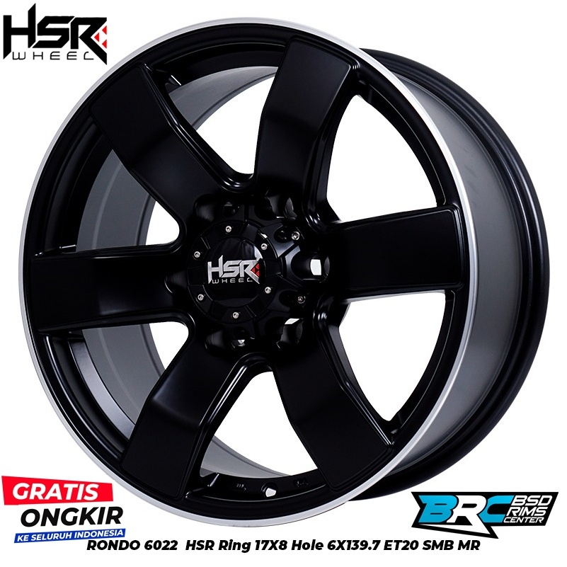 VELG MOBIL FORTUNER HUMMER PAZERO TRTION EVEREST RONDO 6022 HSR R17X8 H6X139,7 ET20 SMBMR