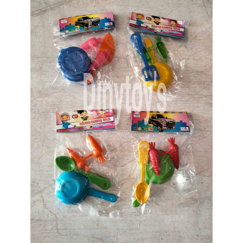 20 pcs Mainan masak masakan mainan Panci Teflon Mini mainan grosir mainan curah dinytoy's