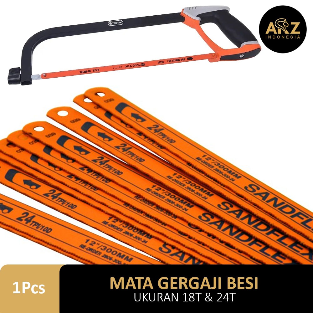 Mata Gergaji Besi Sandflex Maxtech Graji Kayu Plastik Bi Metal