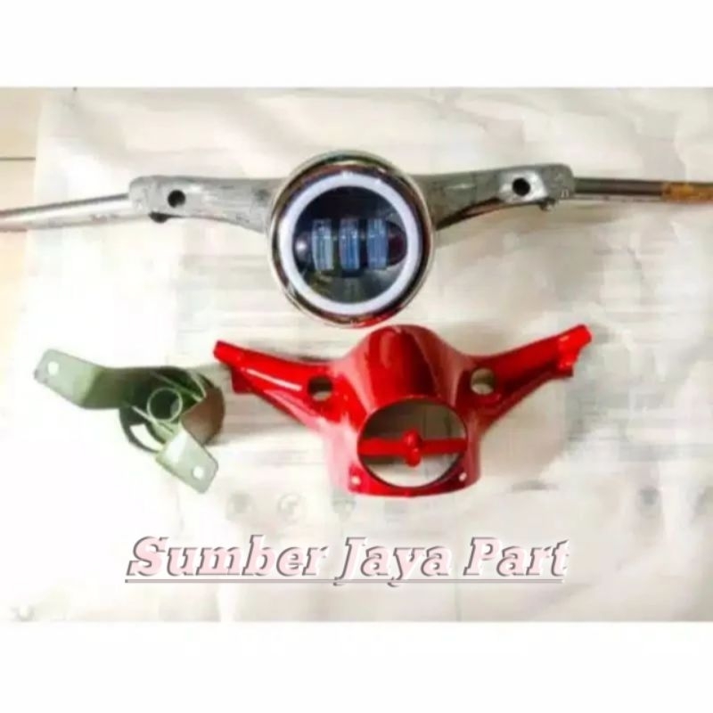 PAKET KEPALA C70 C50 STANG LAMPU DAYMAKER BATOK BAWAH PANGKON STANG C70 C50 PISPOT GRAND BEKJUL MINT