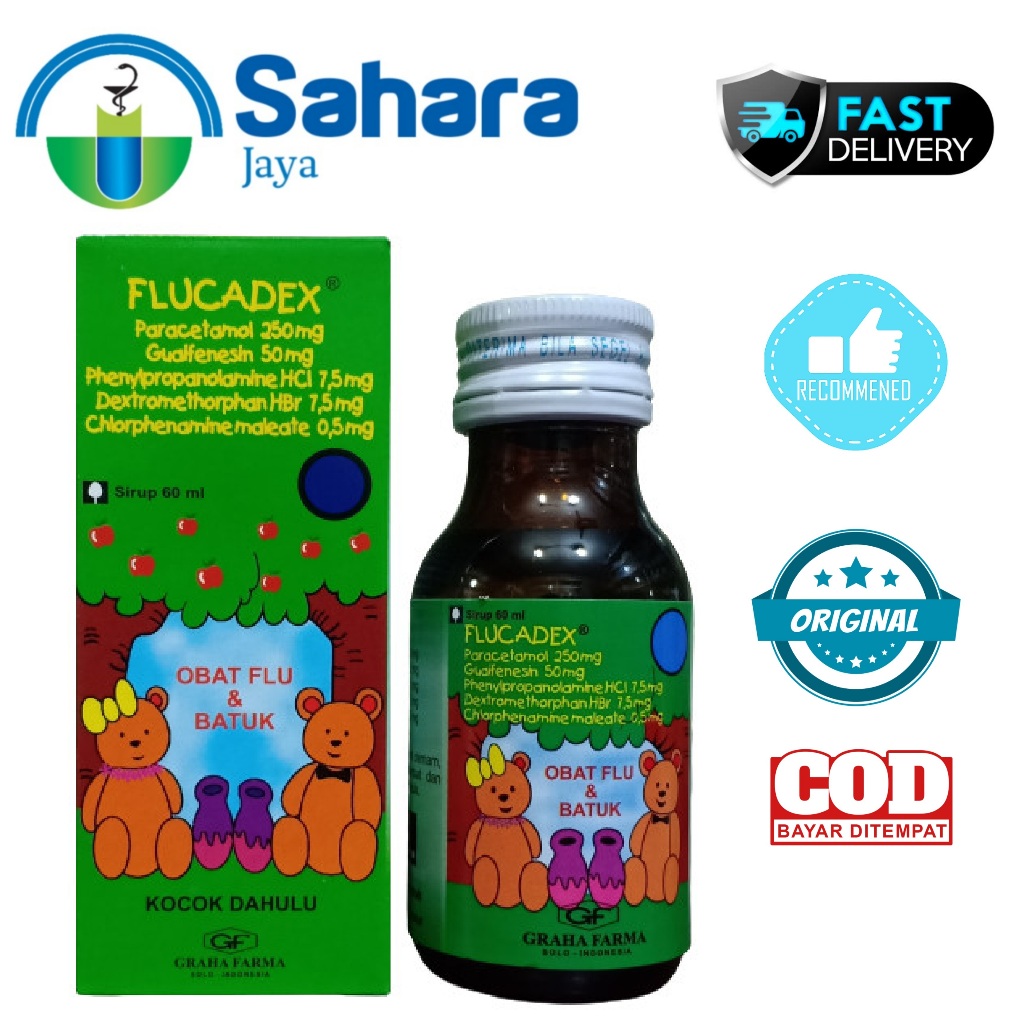 [SJ] Flucadex Sirup 60 ml / FLUCADEX SYRUP 60 ML / FLUCADEX SIRUP ANAK