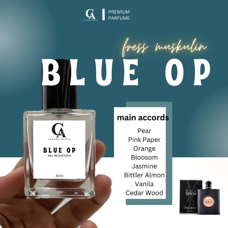 Parfume C&A Blue OP searah Parfume Black Opium YSL