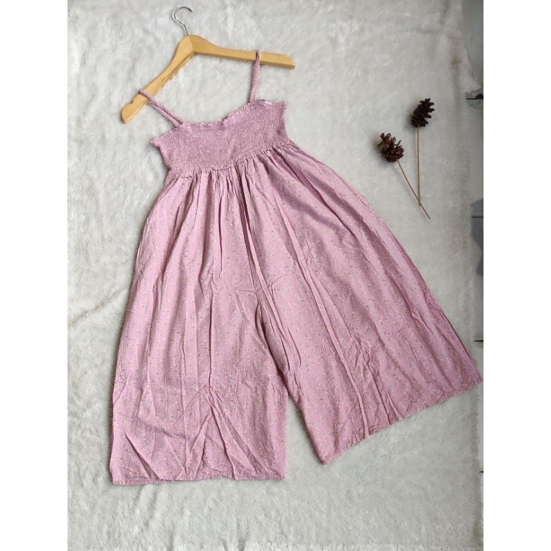 JP kulot floral branded uniqlo/jumpsuit kulot branded motif bunga