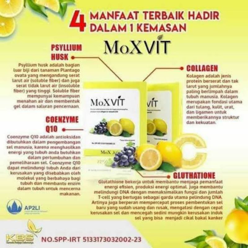 

Minuman Ekstrak Lemon dan Anggur MoXVIT 50 gr.