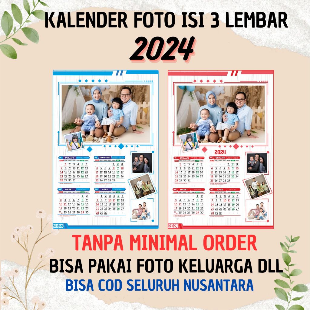

Kalender 2024 Custom 4 Bulanan (3 Lembar)