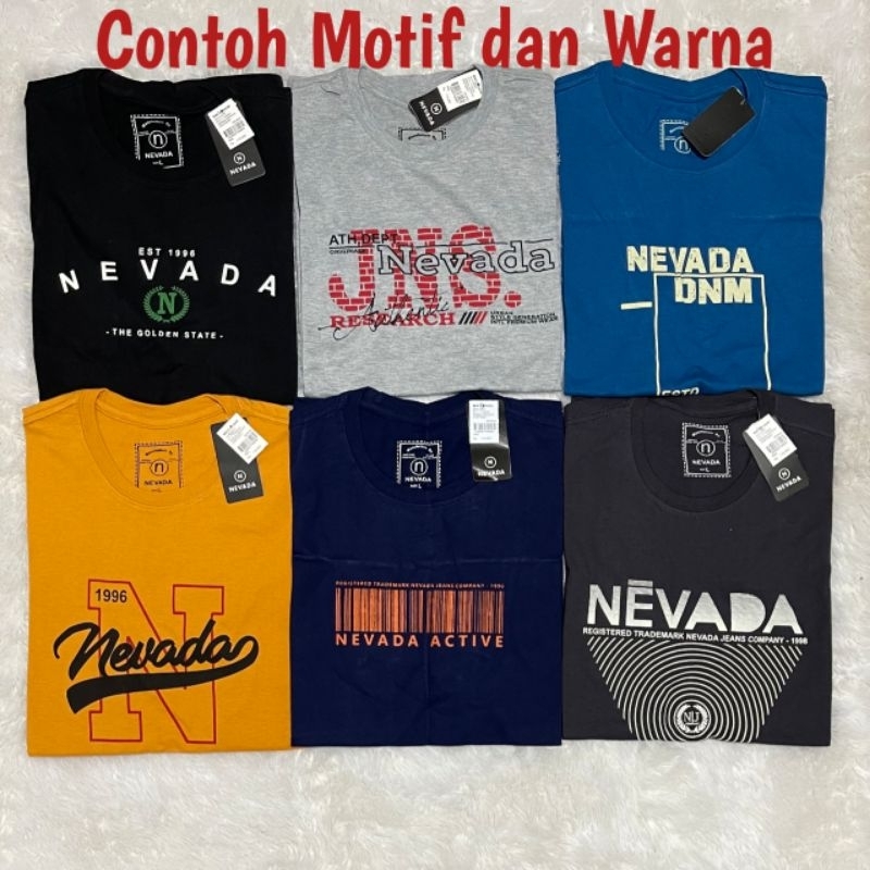 Kaos Nevada Distro Pria 100 Dapat 3 pcs Dewasa Bahan 100% Cotton Combad 28s Premium Keren Original Termurah Terlaris Terbaru 2023 Adem Tebal Ukuran M L XL XXL XXXL Big Size Jumbo