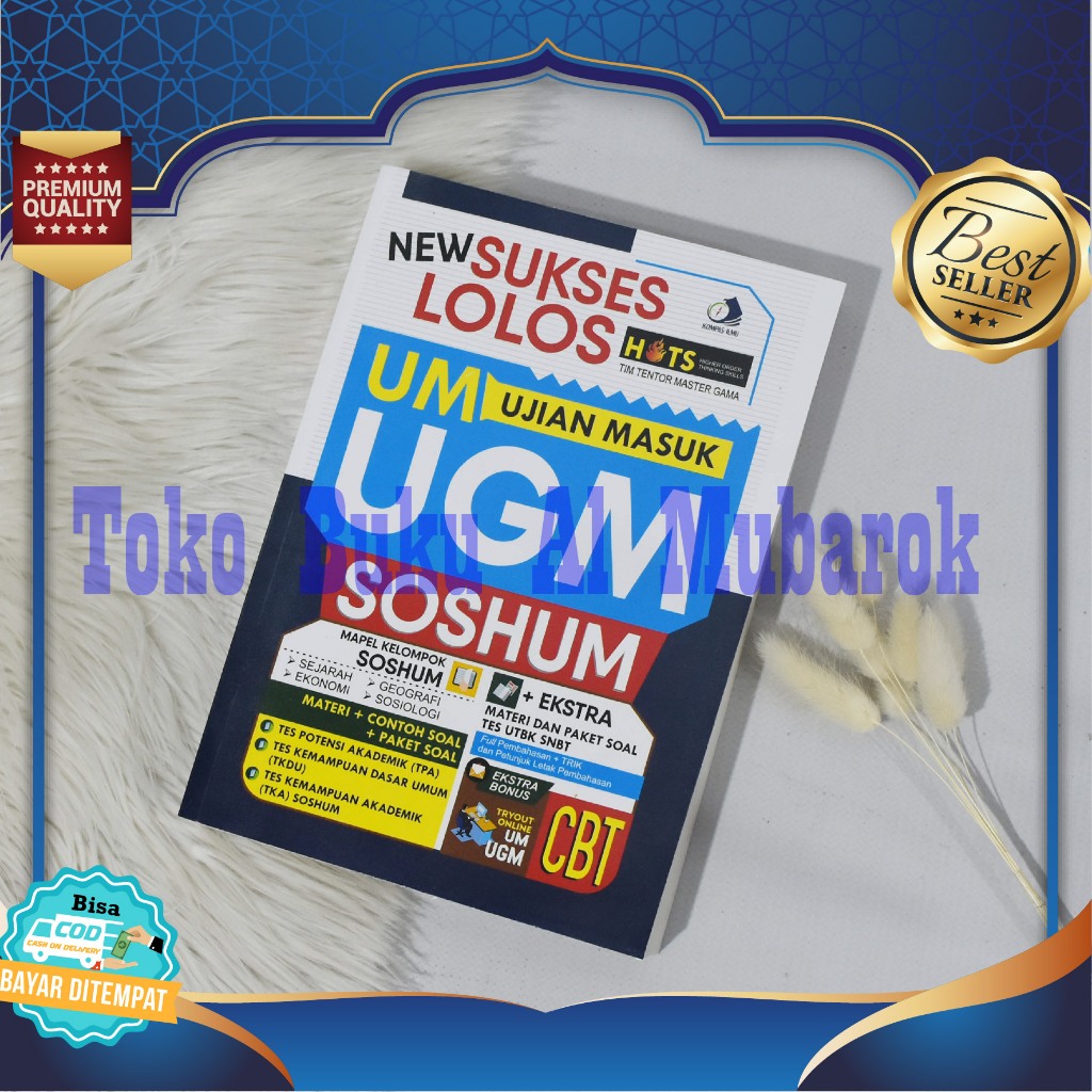 Buku Masuk Universitas Best Seller UM UGM Soshum 2023 - New Sukses Lolos Kompas Ilmu Official UTBK 2