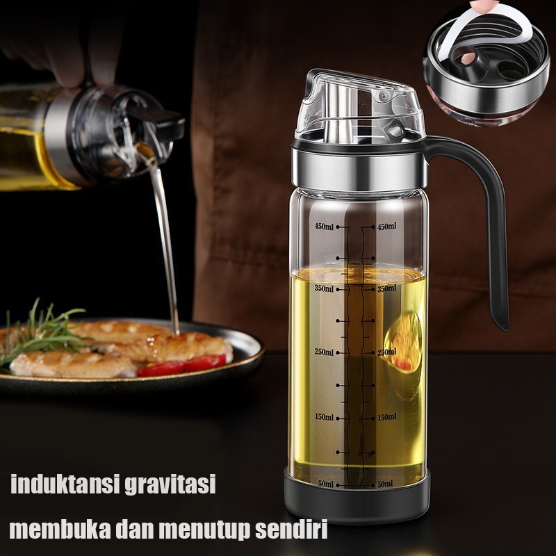 Bottle Kaca Botol Minyak Goreng Botol Minyak Gelas yang Dapat Membuka Sendiri Botol Minyak Gelas Kec