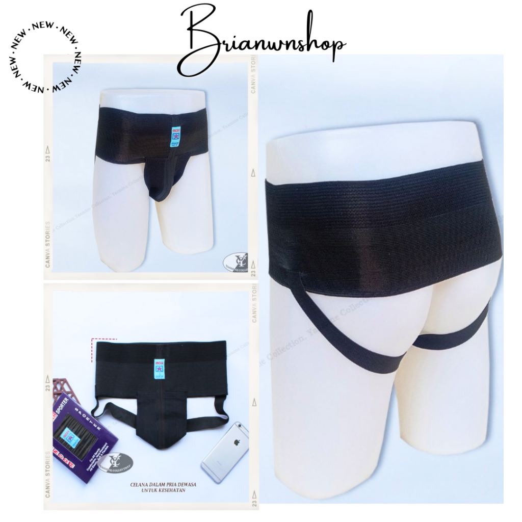 ✔️FLA⚡H⚡ALE✔️ Supporter ANDRA / Korset Pria Pencegah Hernia Kualitas Premium/Celana Dalam Olahraga S