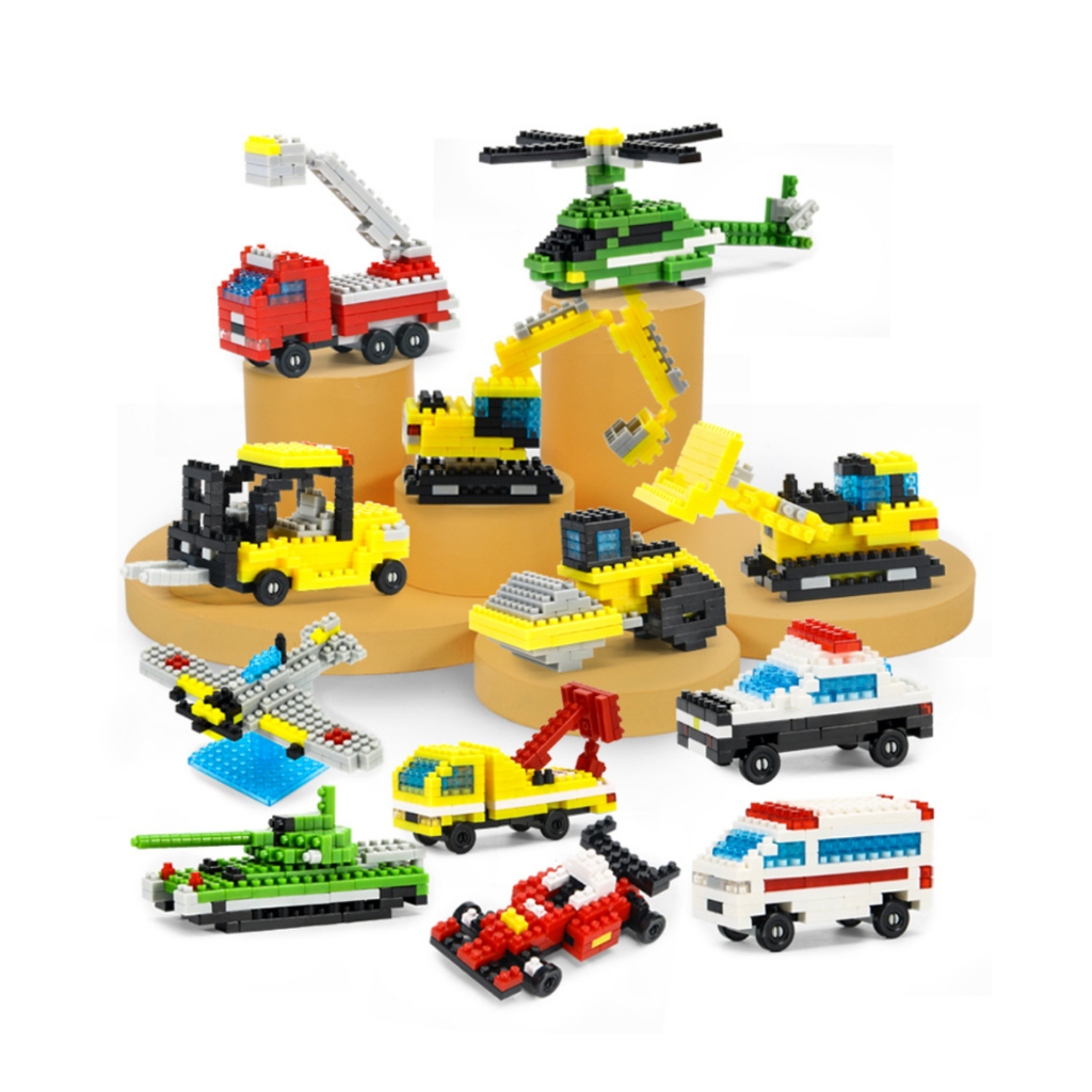 dakudo - PETIT BLOCK mainan anak blok JIKE MINI BLOCK bentuk KENDARAAN