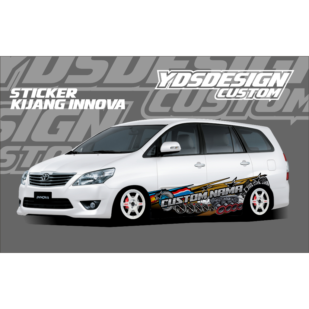STICKER LIVERY INNOVA,FORTUNER,DLL