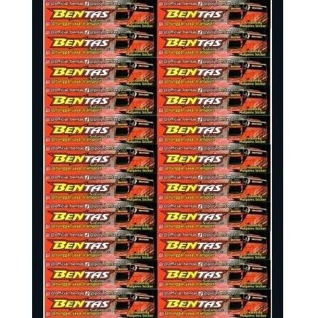 

stiker bus telolet Bentas anti air 20pcs