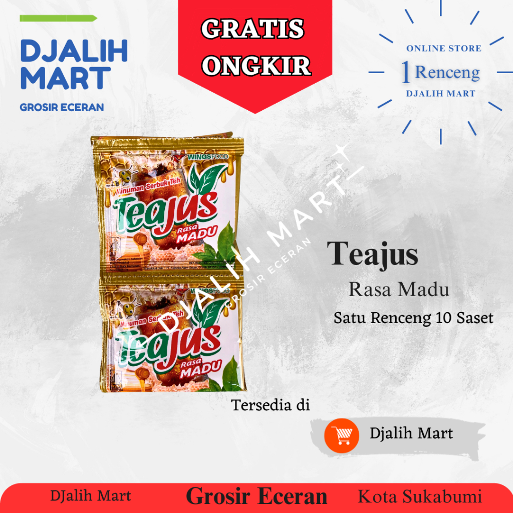 

Teajus Minuman Serbuk Teh Rasa Madu 10pcs