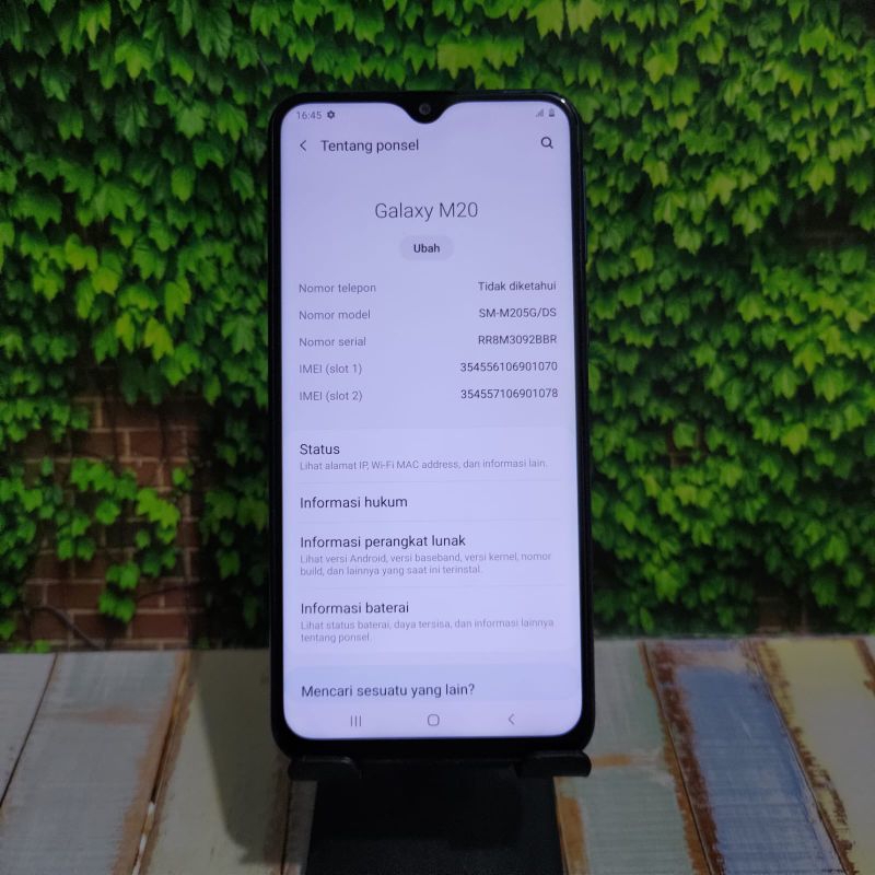 Samsung m20 second resmi Indonesi murah