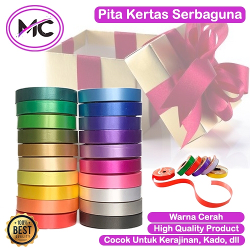 

Pita Kado Besar Pita Jepang Warna Warni Polos Kerajinan DIY Anti Air Pita Kertas Serbaguna