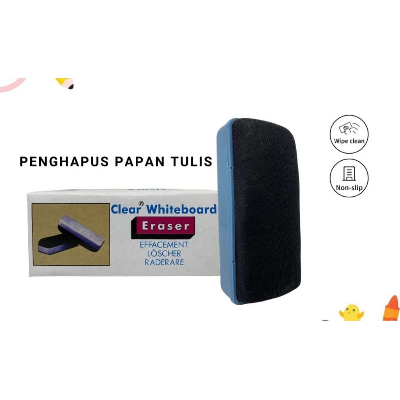 

PENGHAPUS PAPAN TULIS WHITEBOARD CLEAR KECIL