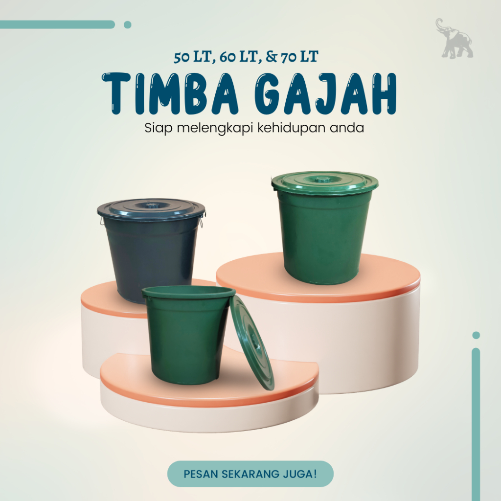 TIMBA TONG 50 LT / WADAH AIR KAMAR MANDI