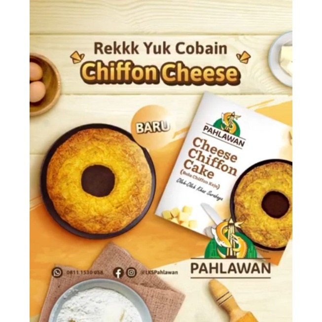 

Cheese Chiffon Cake/ Bolu Chiffon Pandan Lapis Kukus Pahlawan