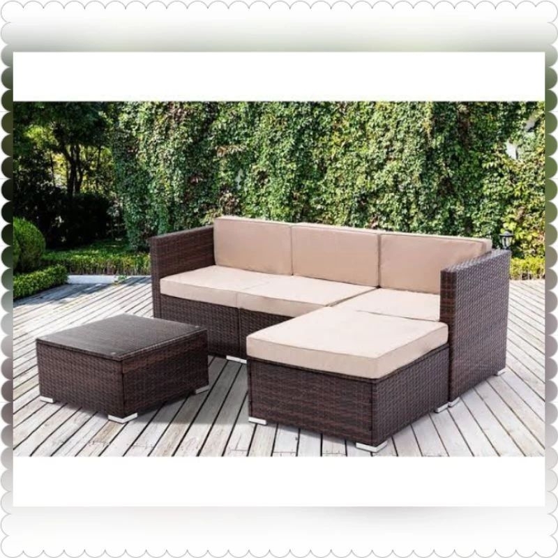 KURSI SOFA TAMU ROTAN SINTETIS