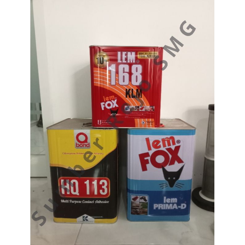 LEM KUNING BLEK/LEM FOX/LEM QBOND BLEK 10KG