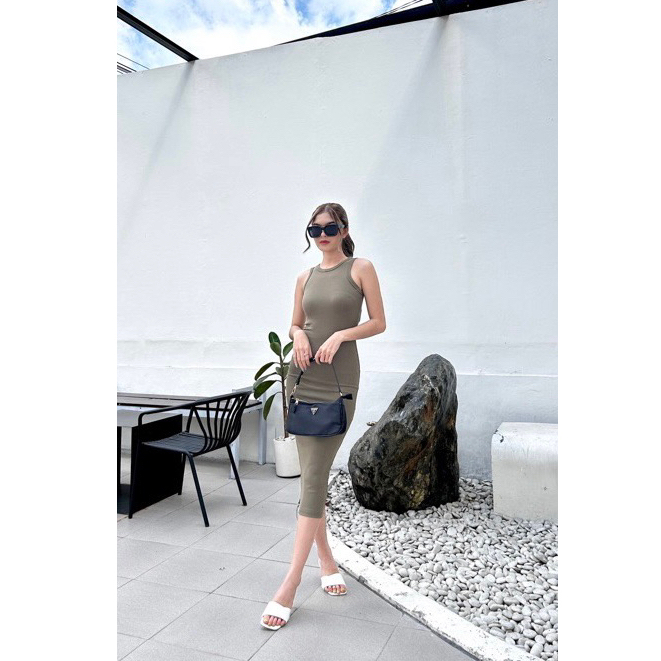 LUVIA RIB BODYCON TANKTOP DRESS