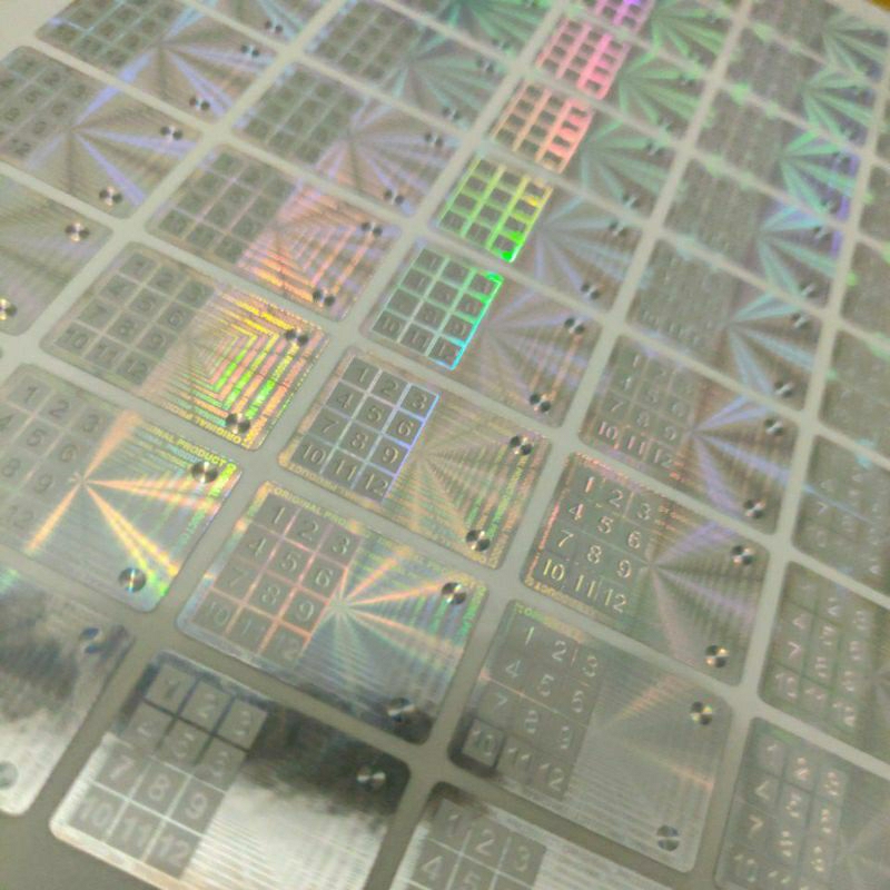 

Custom Sticker Hologram Segel Angka Besar + Sablon 60 Lembar