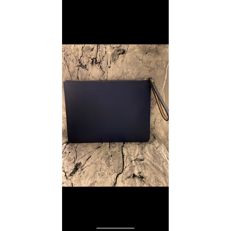 preloved clutch pria salvatore ferragamo complete set