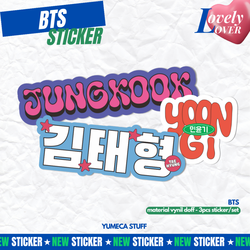 

(min co 115k) BANGTAN LOVELY LOVER STICKER SET - YUMECASTUFF