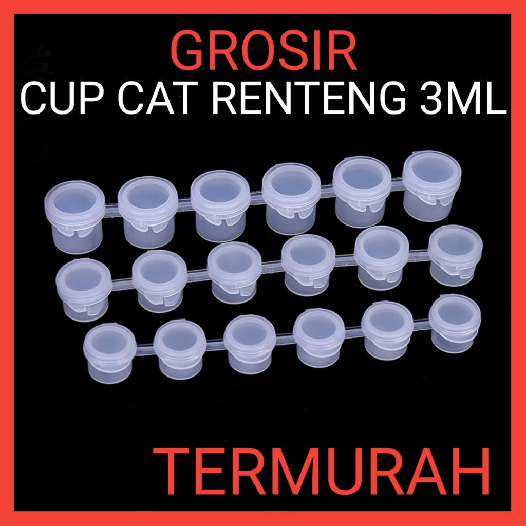 

MIGUNANI Grosir Tempat Cat Akrilik 3ml x 6cup Pot Cat Acrylic