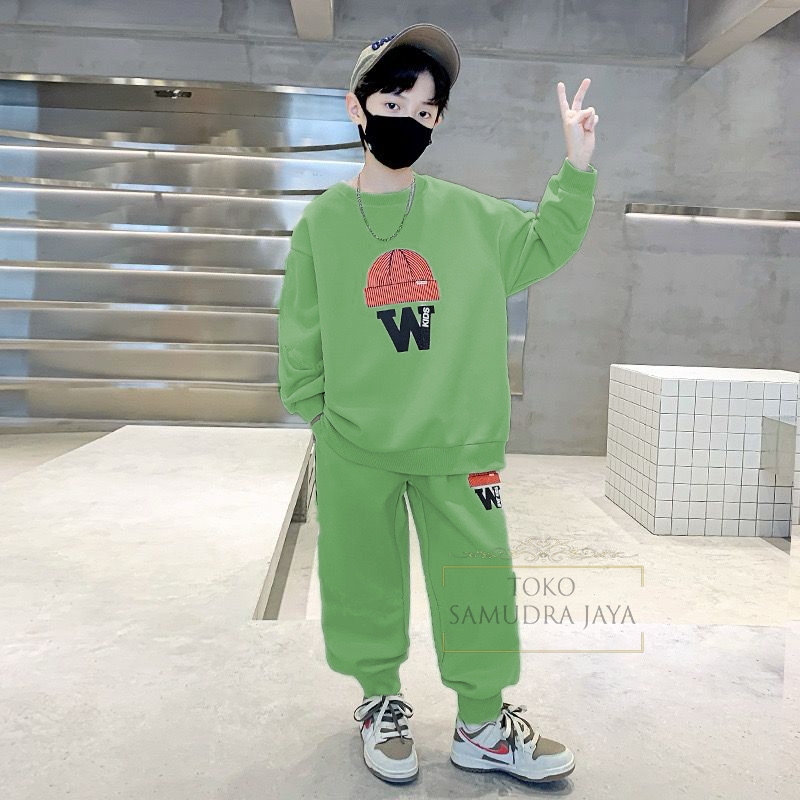 SETELAN SWEATER ANAK LAKI-LAKI BAJU ANAK COWO SWEATER BOY ONESET SWEATER ANAK USIA 1-6 TAHUN OOTD FA