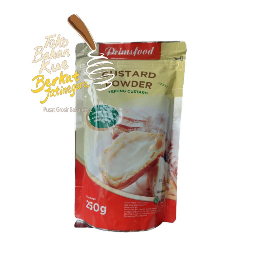 

PRIMSFOOD CUSTARD POWDER 250 GR / TEPUNG CUSTARD / TEPUNG VLA 1/2 CTN2
