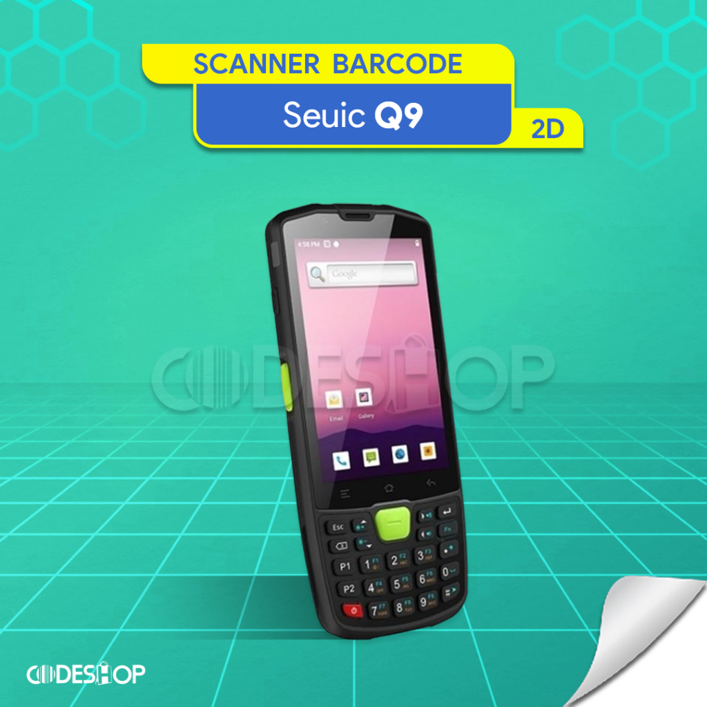 Barcode Scanner Mobile Android Seuic Autoid Q9 PDA PDT 2 Dimensi