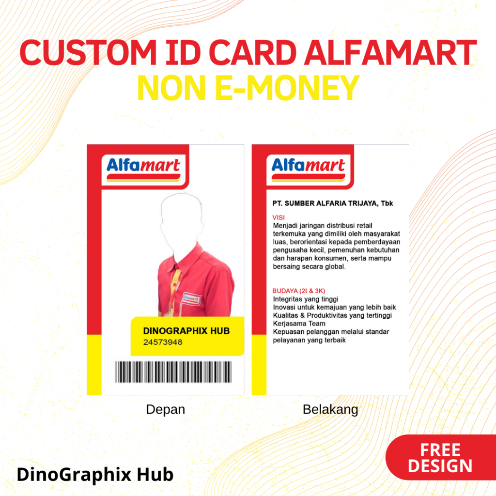 

Cetak ID Card Alfamart Indomart Alfamidi Indomarco Alfa Express Custom