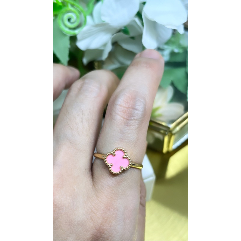 Cincin emas PINK Vc terbaru sz 14-20