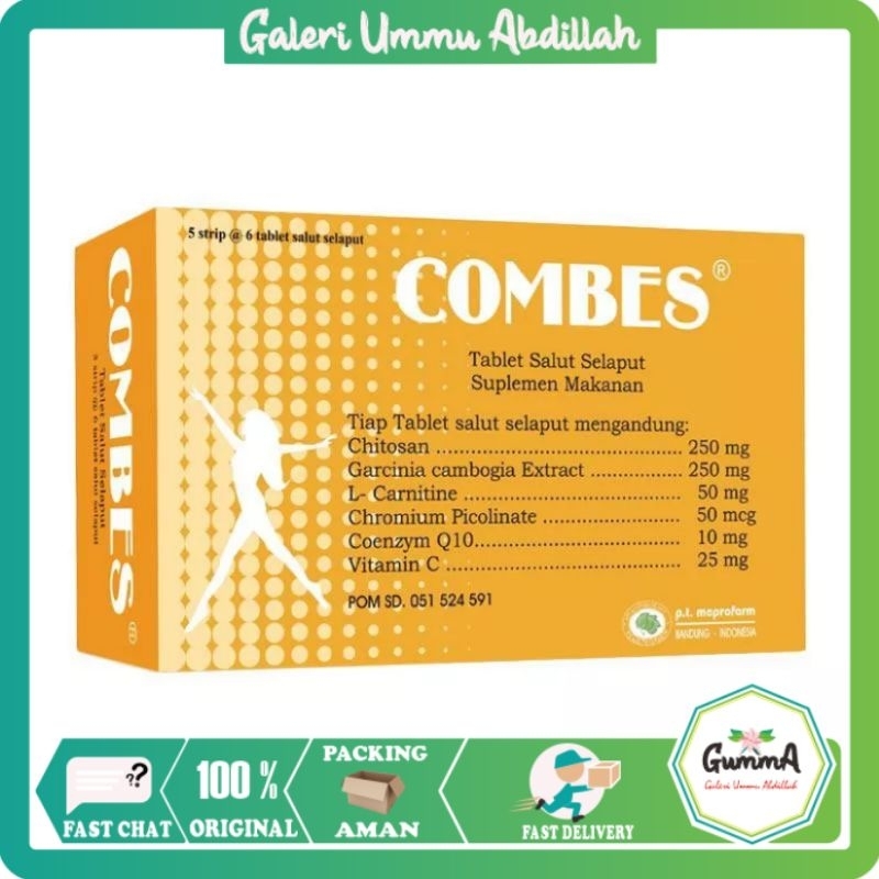 Combes Obat Pelangsing Untuk Diet Isi 30'S