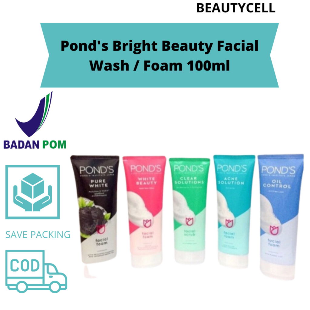 PONDS FACIAL FOAM SABUN CUCI MUKA SABUN WAJAH PONDS WOMEN 100 ML 100ML