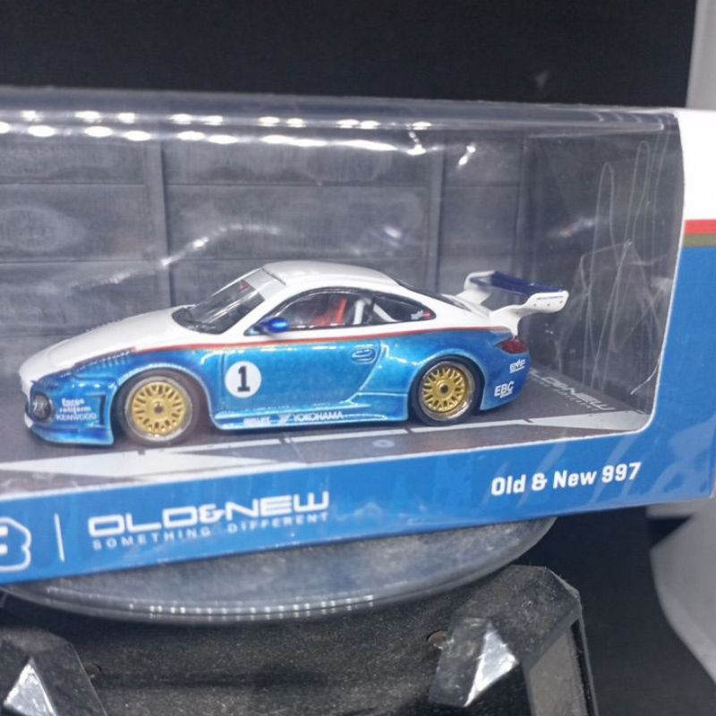 Tarmac porsche 997 Old & New Blue & White