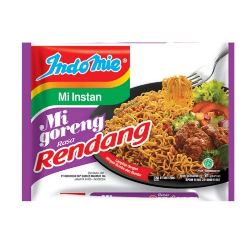 

INDOMIE MIE INSTAN MIE GORENG RENDANG 1 PCS