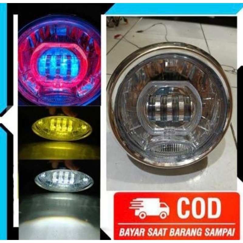 Reflektor Lampu Depan Vixion Old Biled Daymaker Kualitas Terbaik