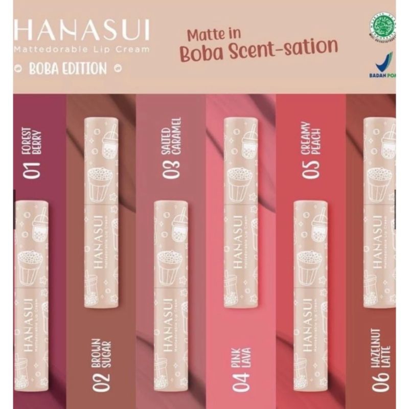 LIP CREAM HANASUI / HANASUI LIP CREAM BOBA / HANASUI