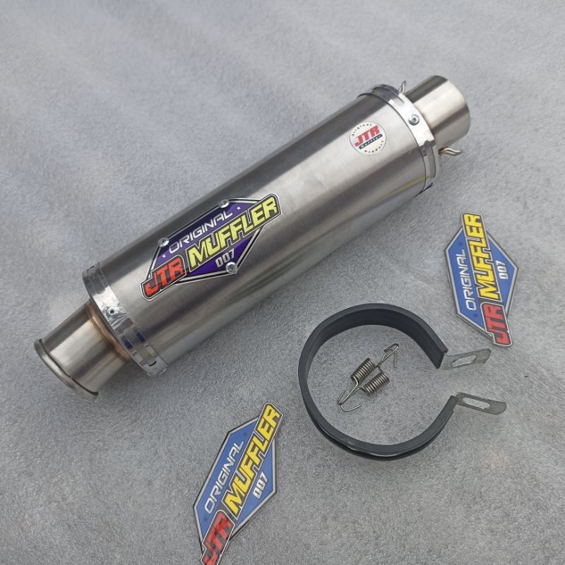 SILINCER KNALPOT JTRMUFFLER BULAT KOMPETISI P25CM Universal inlet 50mm