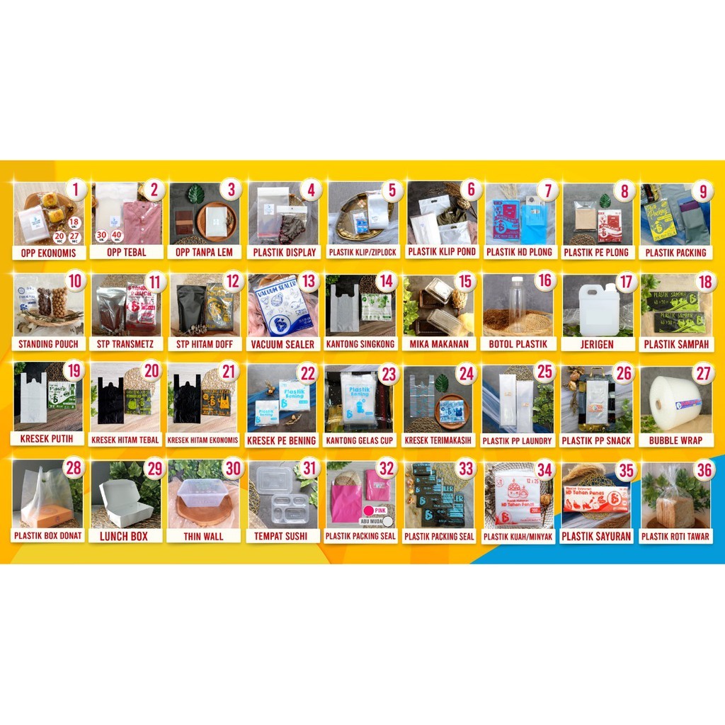 

PLASTIK OPP TANPA LEM 5 x 9 cm / Plastik Kaca Tebal 30s MIC / Plastik souvenir isi 100 lembar