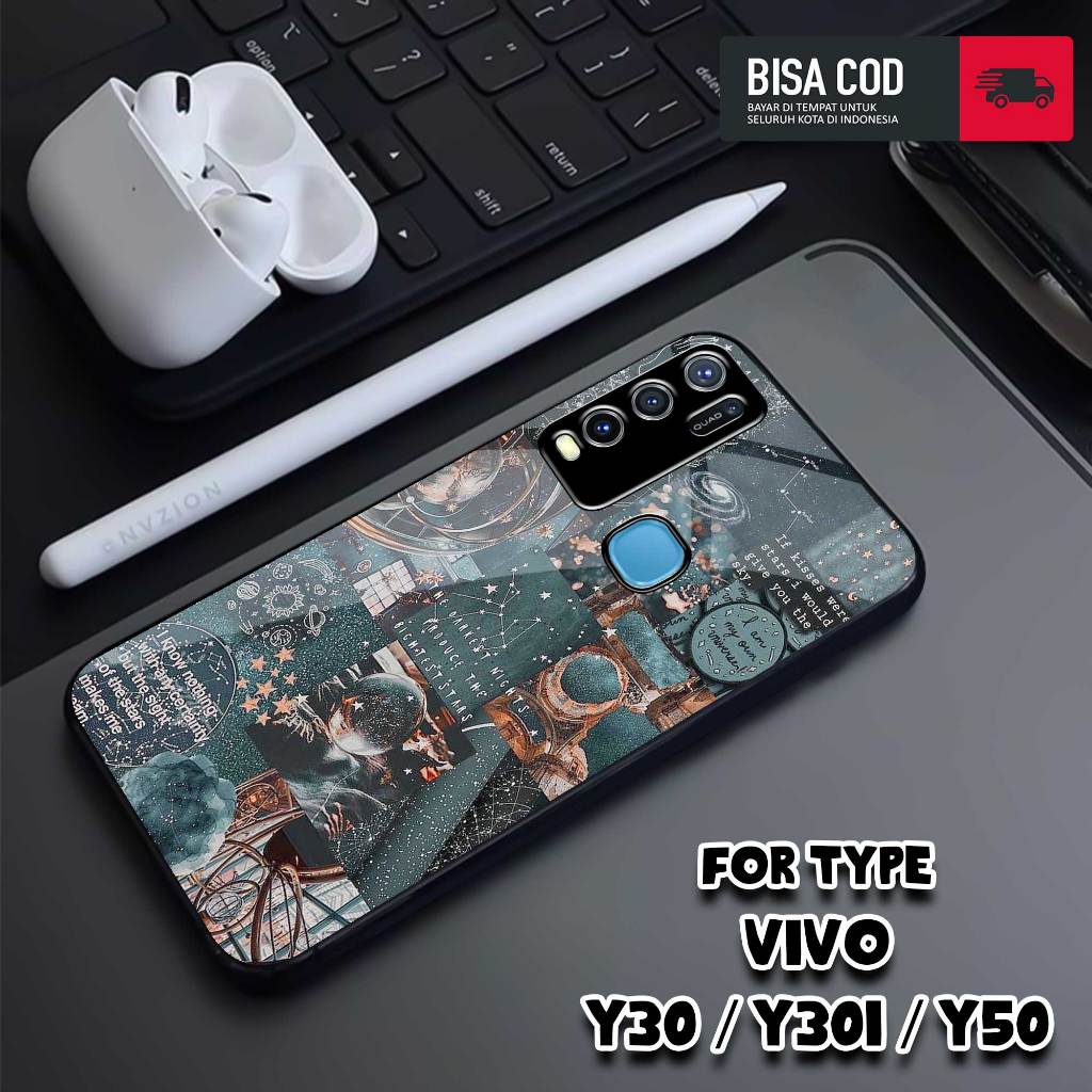 Case VIVO Y30 / VIVO Y30i / VIVO Y50 - Casing Vivo Y30 Y30i Y50 - MOTIF AESTHETIC - Hardcase Premium