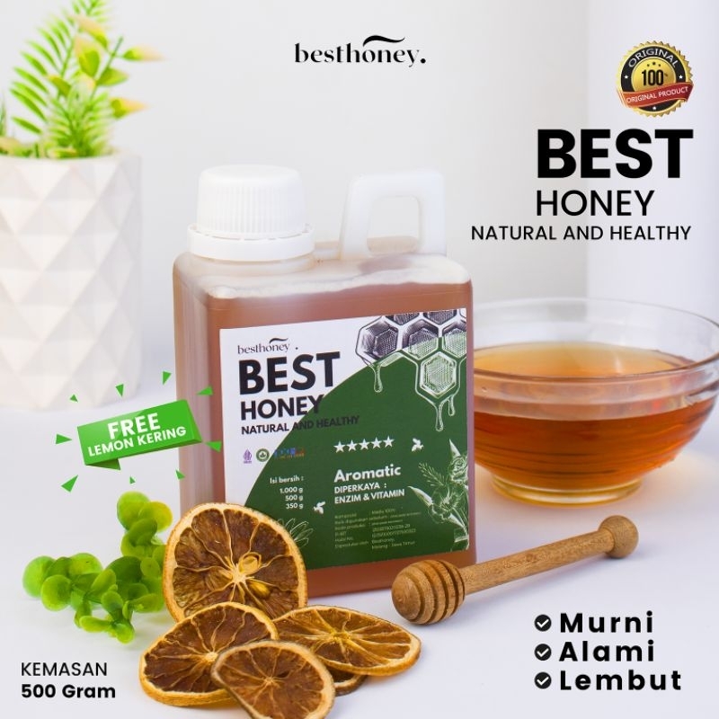 

Best Honey - Madu Asli 100% - Madu Murni - Madu Multiflora Original Natural 500gr