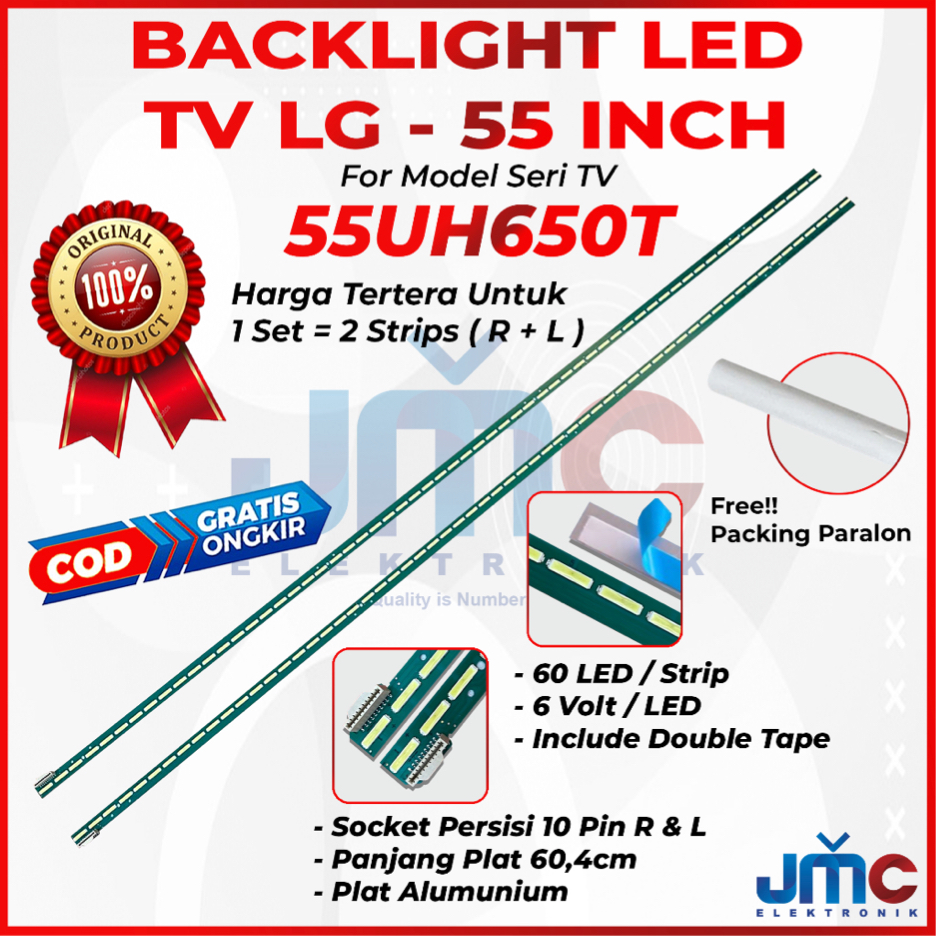 BACKLIGHT TV LED LG 55UH650T 55UH650 LAMPU BL 55UH 55 INCH